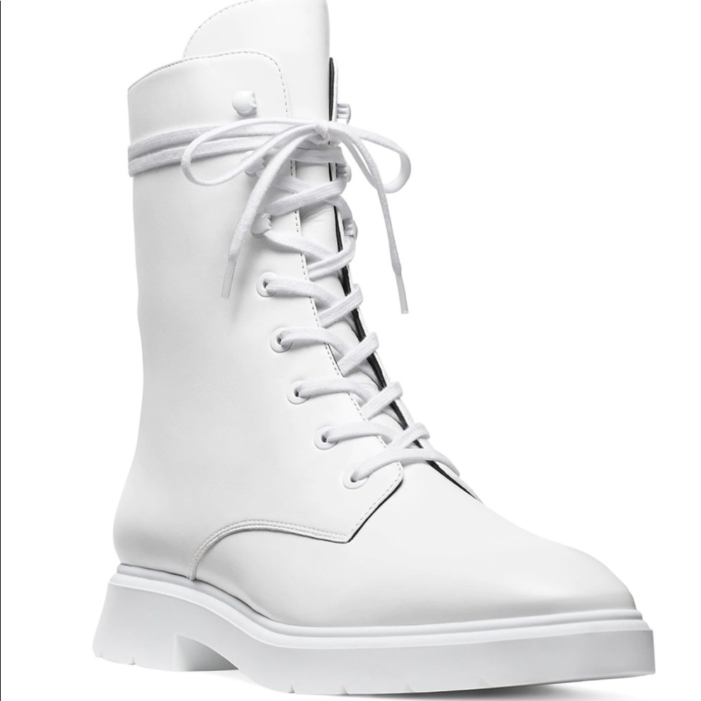 Stuart Weitzman McKenzee White Boot 8 NWT